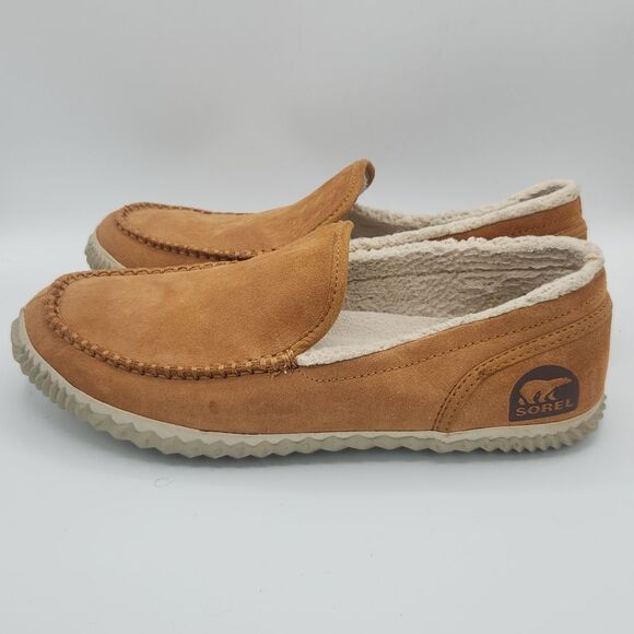 Sorel Tan Loafers Moccasin-Style Slip-Ons - Picture 3 of 7